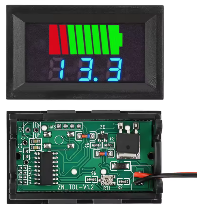 Simple Panel Mount Voltmeter and Battery Indicator