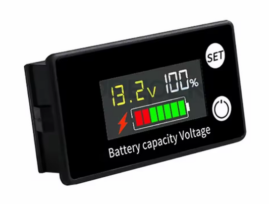 Panel Mount Voltmeter and Battery Indicator