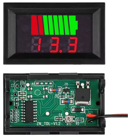 Simple Panel Mount Voltmeter and Battery Indicator